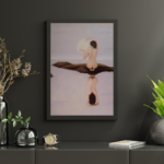 Beige modern elegant interior frame hello Monday greeting Instagram post